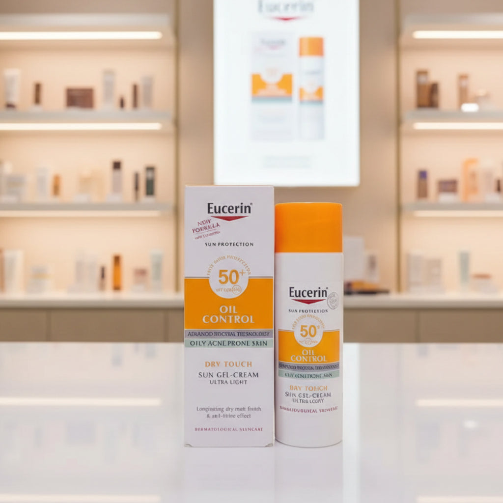 Eucerin Sun Oil Control Dry Touch Facial Sun Cream for Oily Acne Prone Skin SPF50+ 50ml