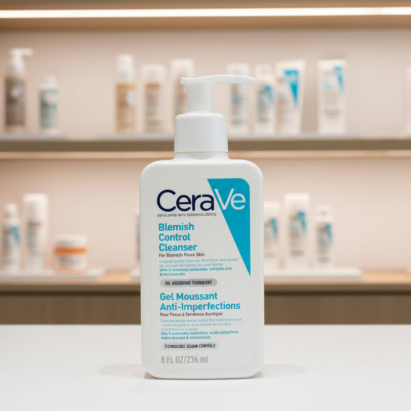 CeraVe Blemish Control Face Cleanser with 2% Salicylic Acid & Niacinamide for Blemish-Prone Skin