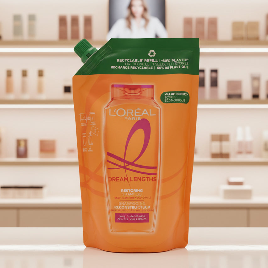 L'Oréal Paris Elvive Dream Lengths Shampoo Refill Pouch 500ml