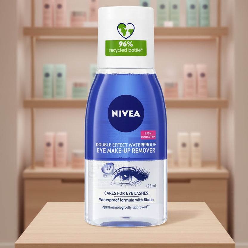 NIVEA Double Effect Waterproof Eye Make-Up Remover 125ml